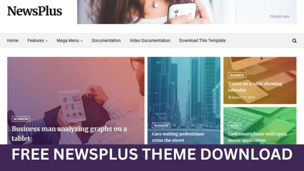 newsplus blogger template